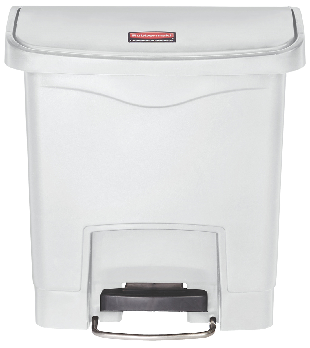Rubbermaid Commercial Products Slim Jim 15L White Pedal Polyethylene Waste Bin