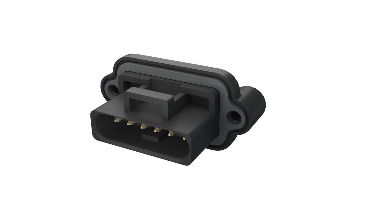 Amphenol Communications Solutions FLHP62 Series Right Angle PCB Mount PCB Socket, 6-Contact, 1-Row, 2.5mm Pitch, PCB