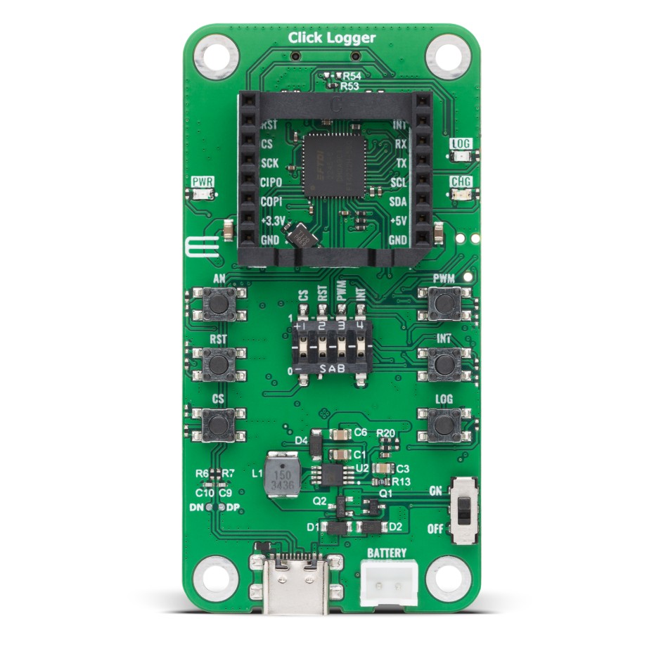 MikroElektronika Click Logger Sensor Add-On Board Add On Board for 8 Bit MCU Industrial