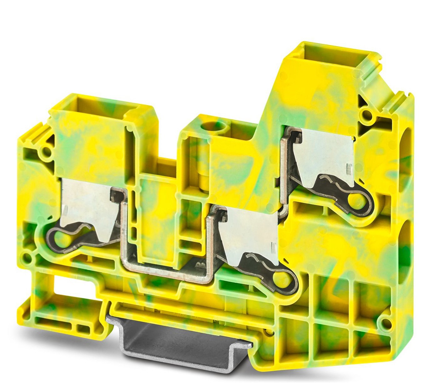 Phoenix Contact 1329606 XTV 10-TWIN-PE Series Green, Yellow, 10mm², Single-Level, Push-X Termination