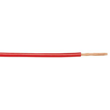 Alpha Wire Hook-up Wire PVC Series Red 0.33 mm² Hook Up Wire, 22 AWG, 7/0.25 mm, 30m, PVC Insulation, 1855 RD005