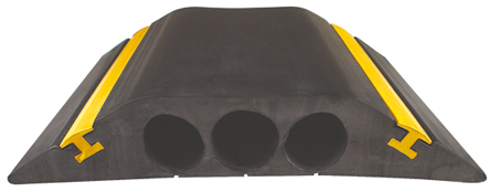 RS PRO 4.5m Black/Yellow Cable Cover in Rubber, 23mm Inside dia.