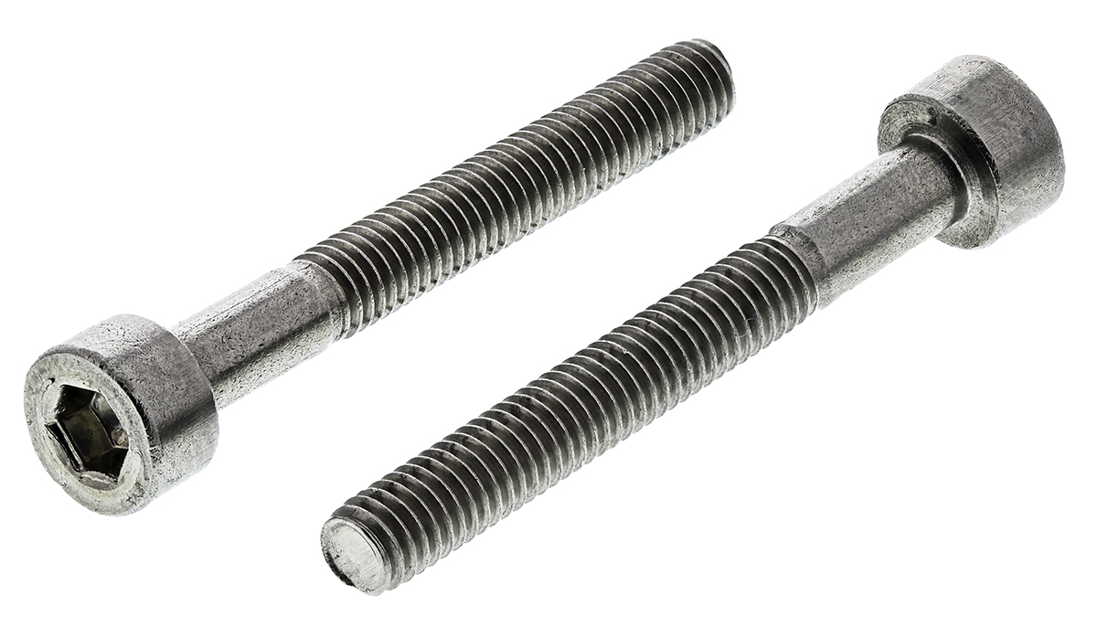 RS PRO Stainless Steel Hex Socket Cap Screw, DIN 912, M3 x 25mm