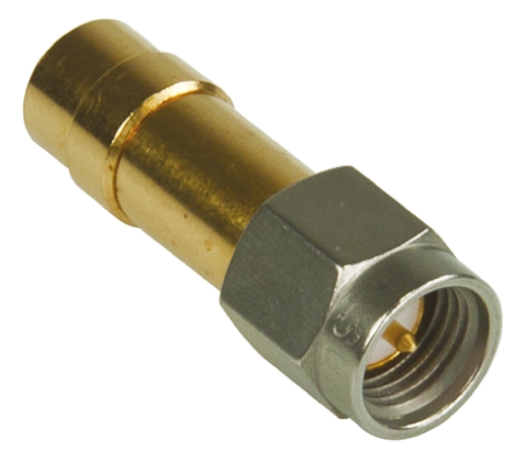 Huber+Suhner Straight 50Ω RF Adapter SMA Plug to MBX Socket 6GHz
