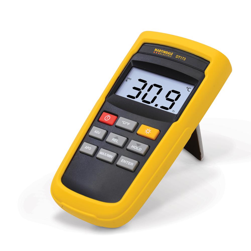 Martindale DT173 Thermocouple Temperature Logging Digital Thermometer for Industrial Use, K Probe, 1 Input(s), +1372°C