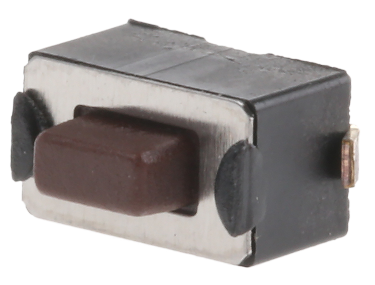 APEM Brown Button Tactile Switch, SPST 50 mA @ 12 V dc 1.5mm
