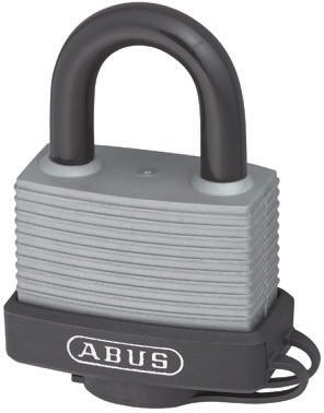 ABUS Key Weatherproof Aluminium, Steel Safety Padlock, 8mm Shackle, 53mm Body