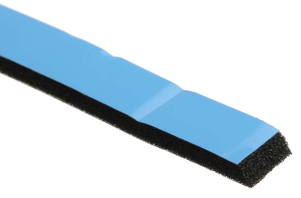 RS PRO Black Foam Tape, 9.0mm x 31.0m, 3.20mm Thick