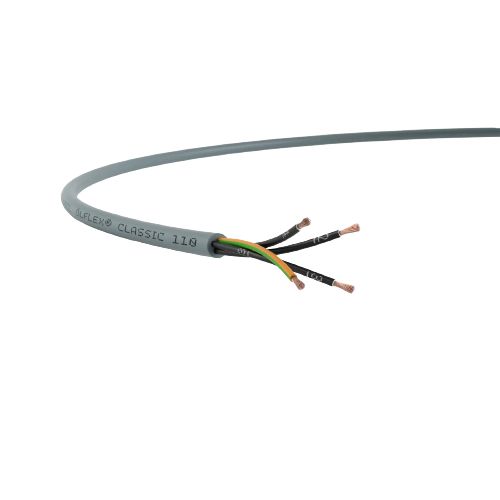 Lapp ÖLFLEX CLASSIC 110 YY Control Cable, 5 Cores, 1.5 mm² CSA 16 AWG, Unscreened, 50 m, Grey Polyvinyl Chloride Sheath