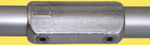 Kee Lite Straight Coupling, Connecting Component, Strut Profile Type 8, Round Tube Size Type 8