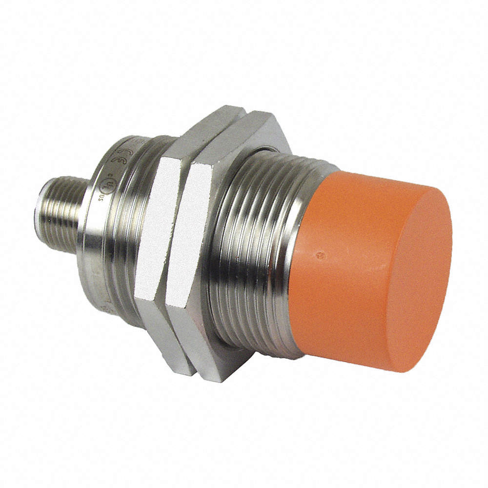 ifm electronic Inductive Threaded Barrel Proximity Sensor, M30, 22 mm Detection, PNP NO, 10 → 36 V dc