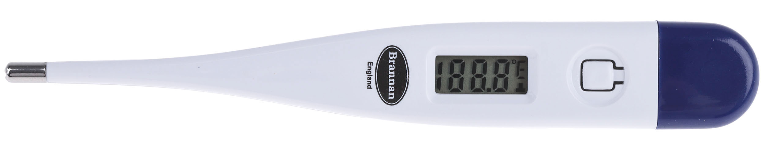 Brannan 11/064/2 Wired Digital Thermometer for Medical Use, 1 Input(s), +42.9°C Max