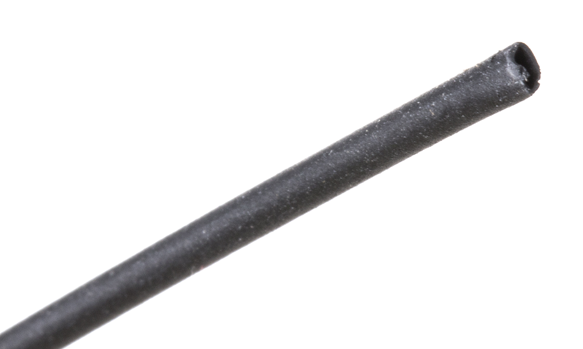 3M Heat Shrink Tubing, Black 1.2mm Sleeve Dia. x 12m Length 2:1 Ratio, HSR Series
