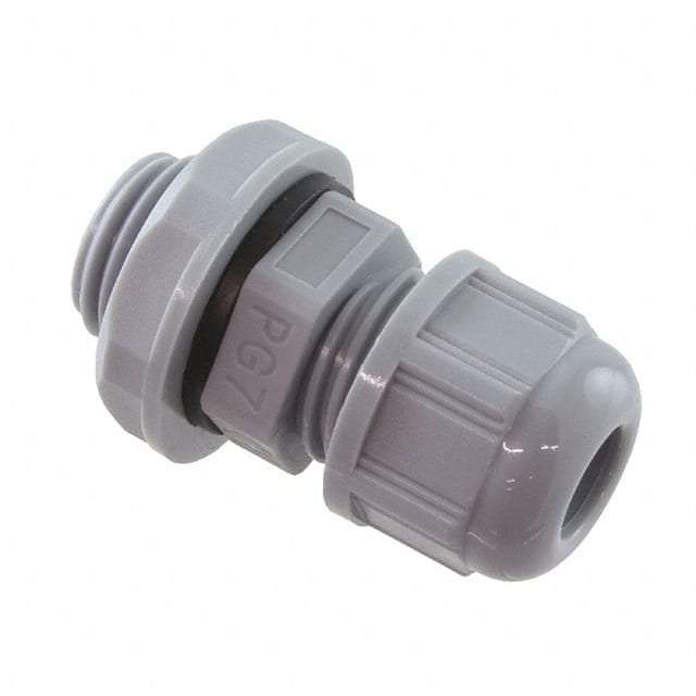 Brad from Molex 93600 Series Grey Polyamide Cable Gland, PG7 Thread, 3mm min., 6.5mm max., IP68