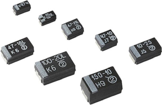 Vishay 10μF Tantalum Capacitor 20V dc