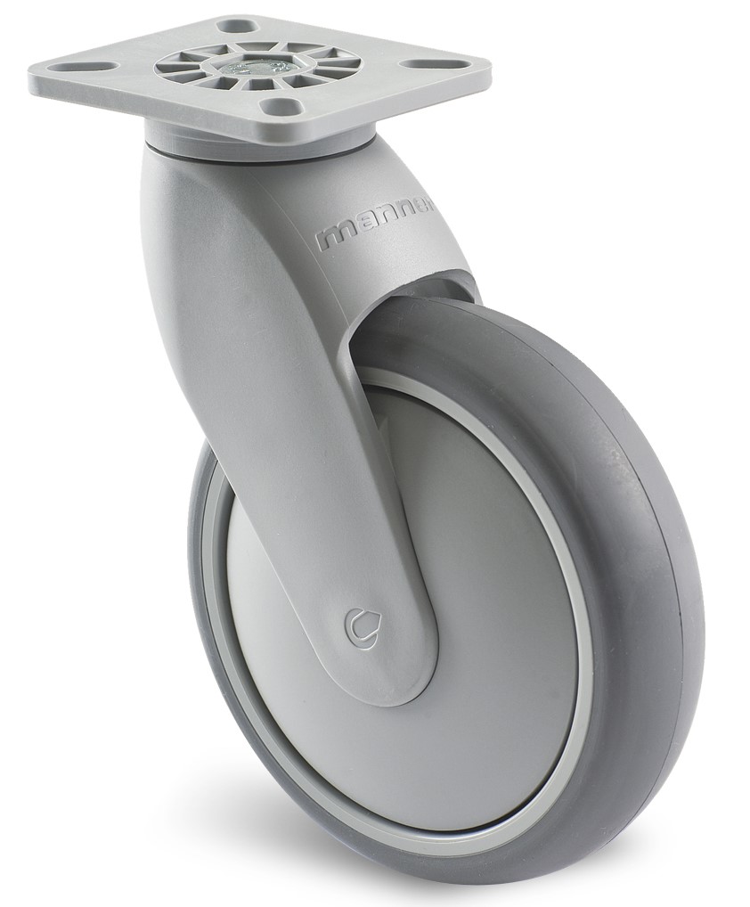 Guitel Hervieu Swivel Castor Wheel, 100kg Capacity, 125mm Wheel
