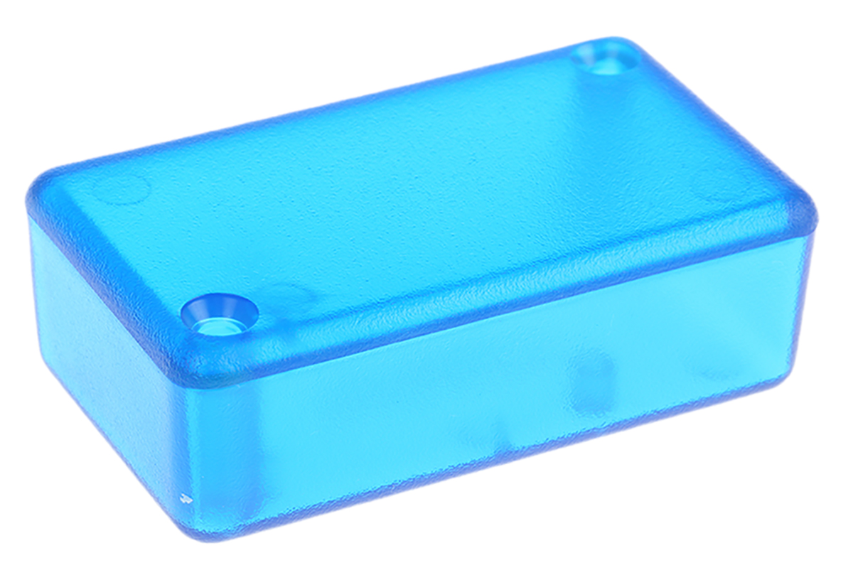 Hammond 1551 Series Blue ABS Enclosure, IP54, Blue Lid, 60 x 35 x 20mm