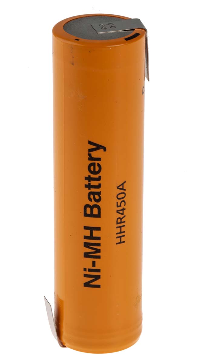 Panasonic, HHR-450A-1Z, 1.2V, L-fat A, NiMH Rechargeable Battery, 4.5Ah