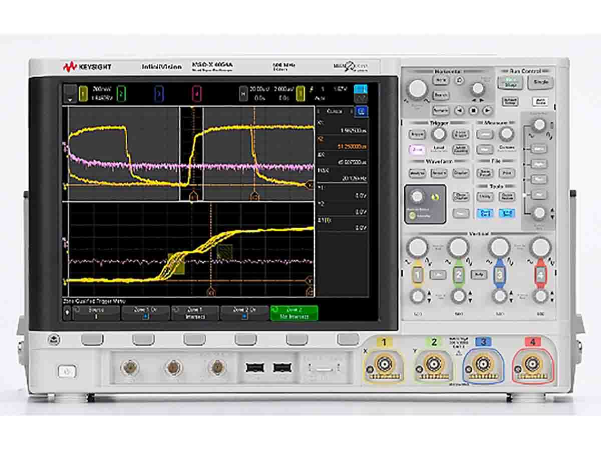 Keysight Technologies MSOX4054A InfiniiVision 4000 X Series, 500MHz Bench Oscilloscope, 4 Analogue Channels, 16 Digital