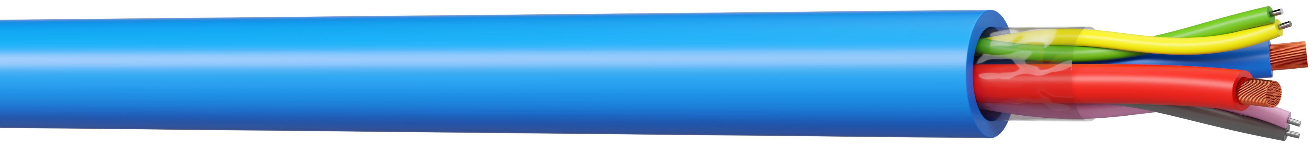 AXINDUS MDC2152 Data Cable, 2 Cores, 1.5 mm² 16 AWG, Screened, 100 m, Blue Halogen Free Compound Sheath