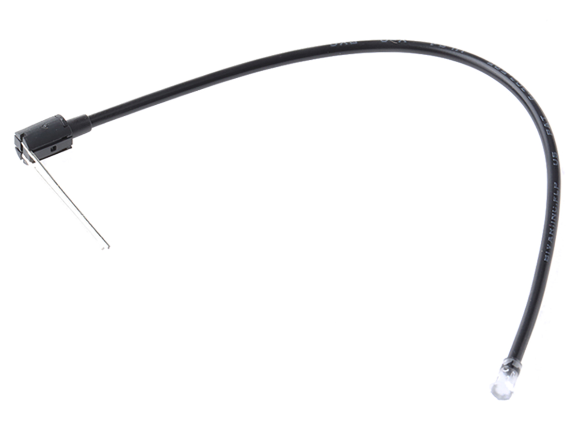 FLPR6.0-SR Bivar, PCB Mounted Flexible LED Light Pipe, Clear Round Lens, Red LED included