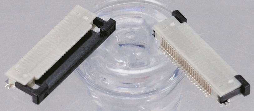 JST 0.5mm Pitch 22 Way Right Angle Female FPC Connector, ZIF Top Contact
