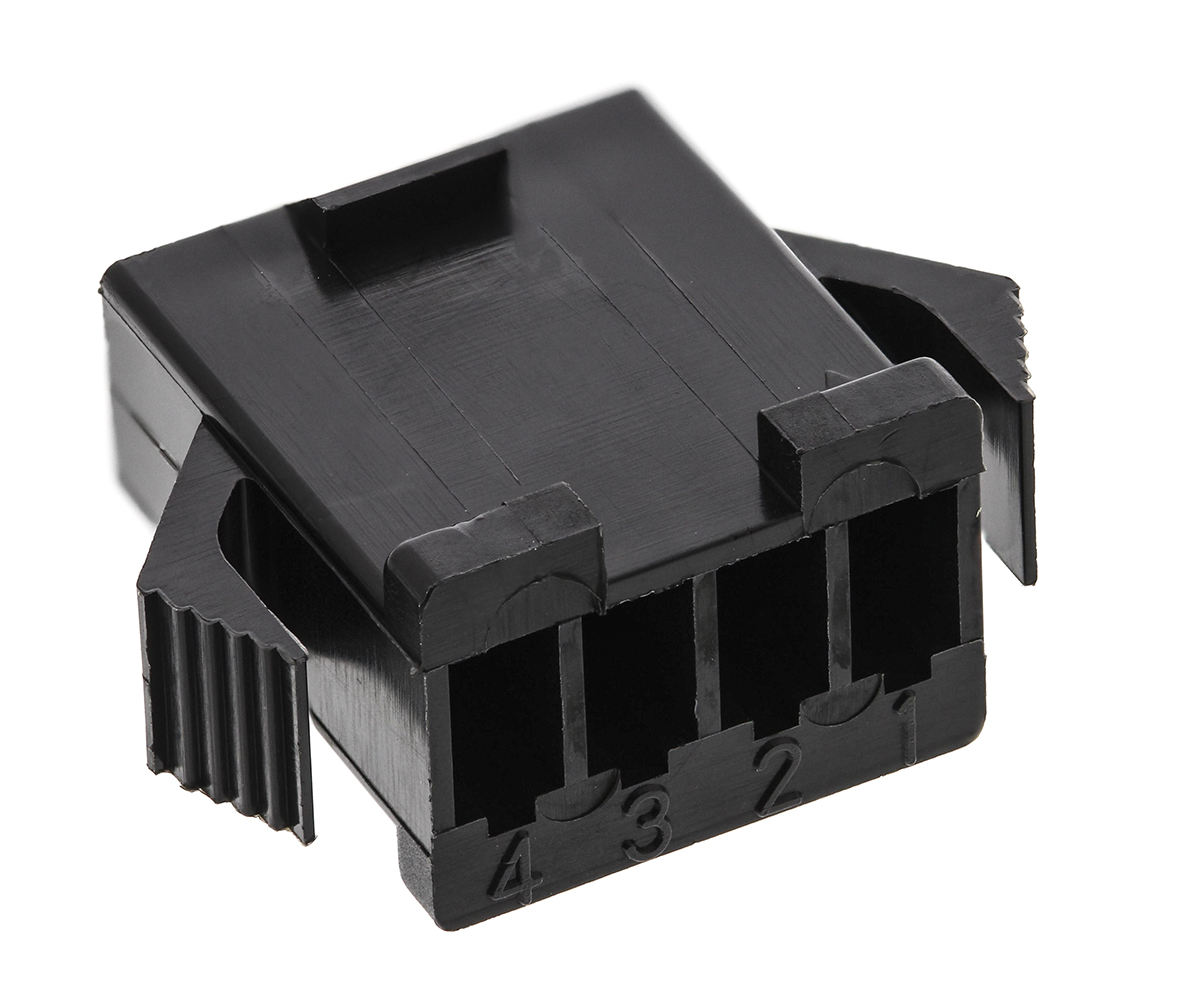 JST Male Connector Housing, 4 Way, 1 Row