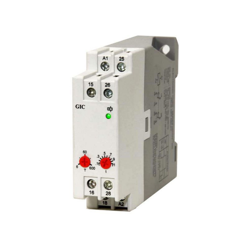 GIC Micon 175 Series Series DIN Rail Mount Timer Relay, 24 → 240V ac/dc, DPDT