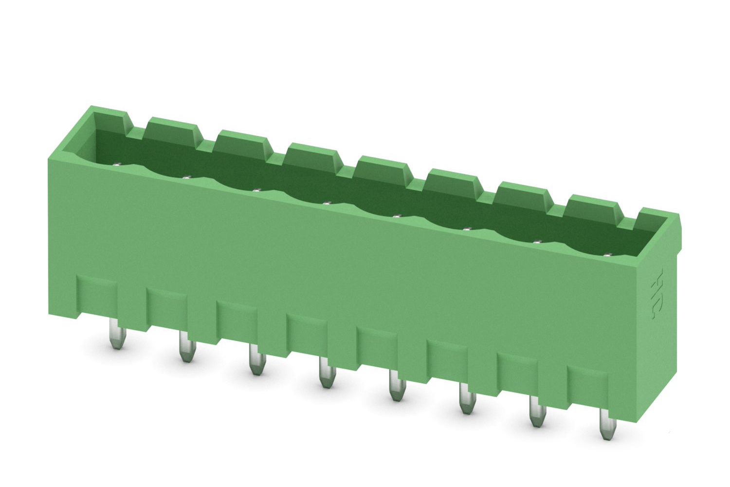 Phoenix Contact, 5.08mm Pitch, MSTBVA 2.5 HC/ 8-G-5.08, 8 Way, Pluggable Terminal Block, Header, Solder Termination,