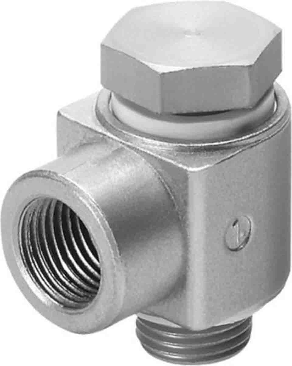 Festo LJK Series Elbow Threaded Adaptor, G 3/8 Female to G 3/8 Male, Threaded Connection Style, 4947