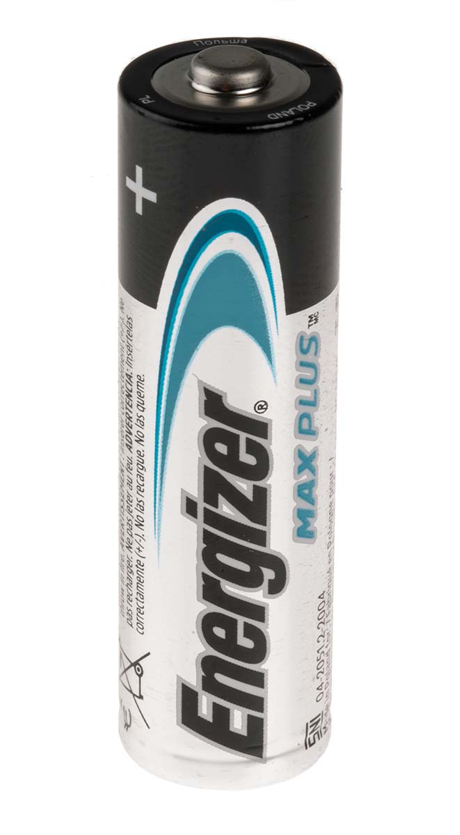 Energizer Energizer MAX PLUS Alkaline, Zinc Manganese Dioxide AA Batteries 1.5V