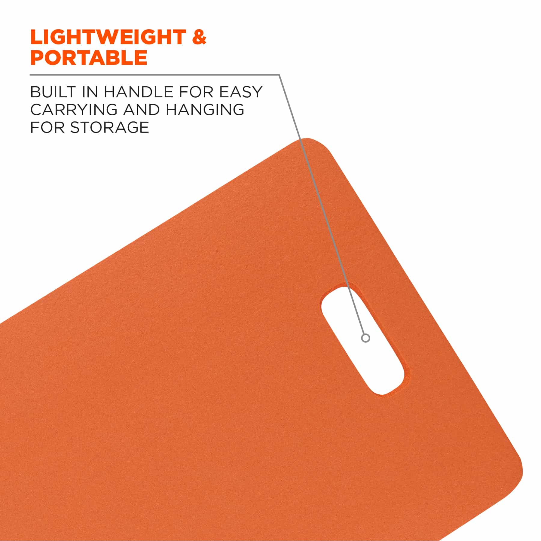 Ergodyne Orange NBR Foam Kneeling Pad Resistant to Water - 1in