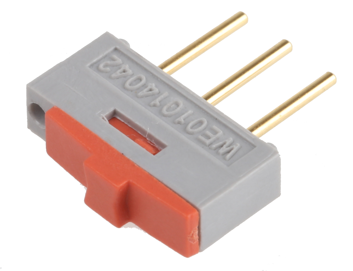 Wurth Elektronik Through Hole Slide Switch SPDT Latching 100 mA@ 42 V dc Slide