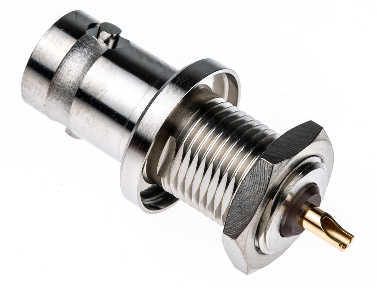 Radiall, Jack Panel Mount BNC Connector, 50Ω, Solder Termination, Straight Body