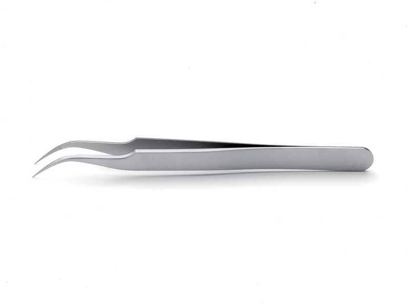 ideal-tek 118 mm, Stainless Steel, Curved, Fine, Tweezer