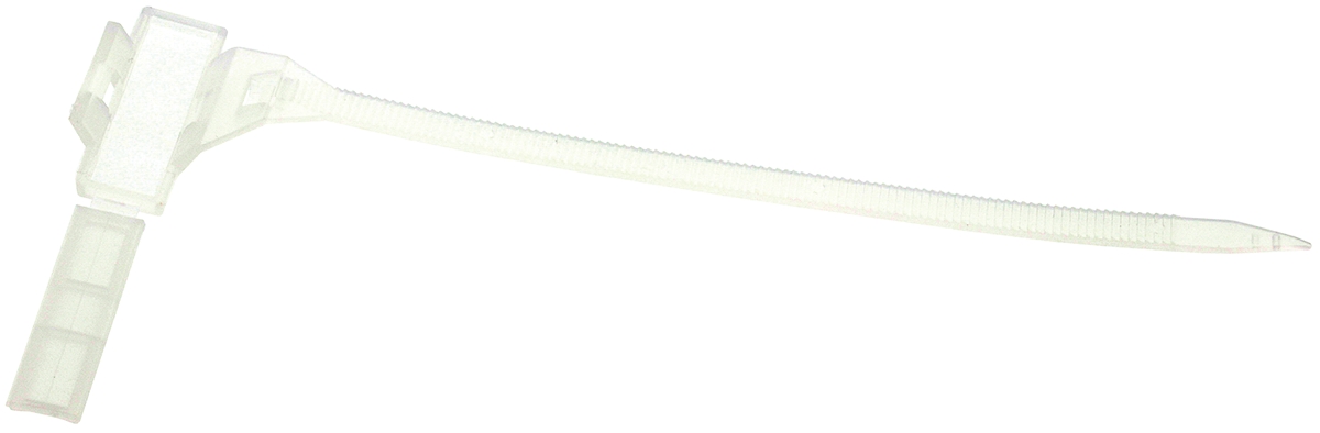 RS PRO Cable Tie, 160mm x 5 mm, Natural PE, Pk-100