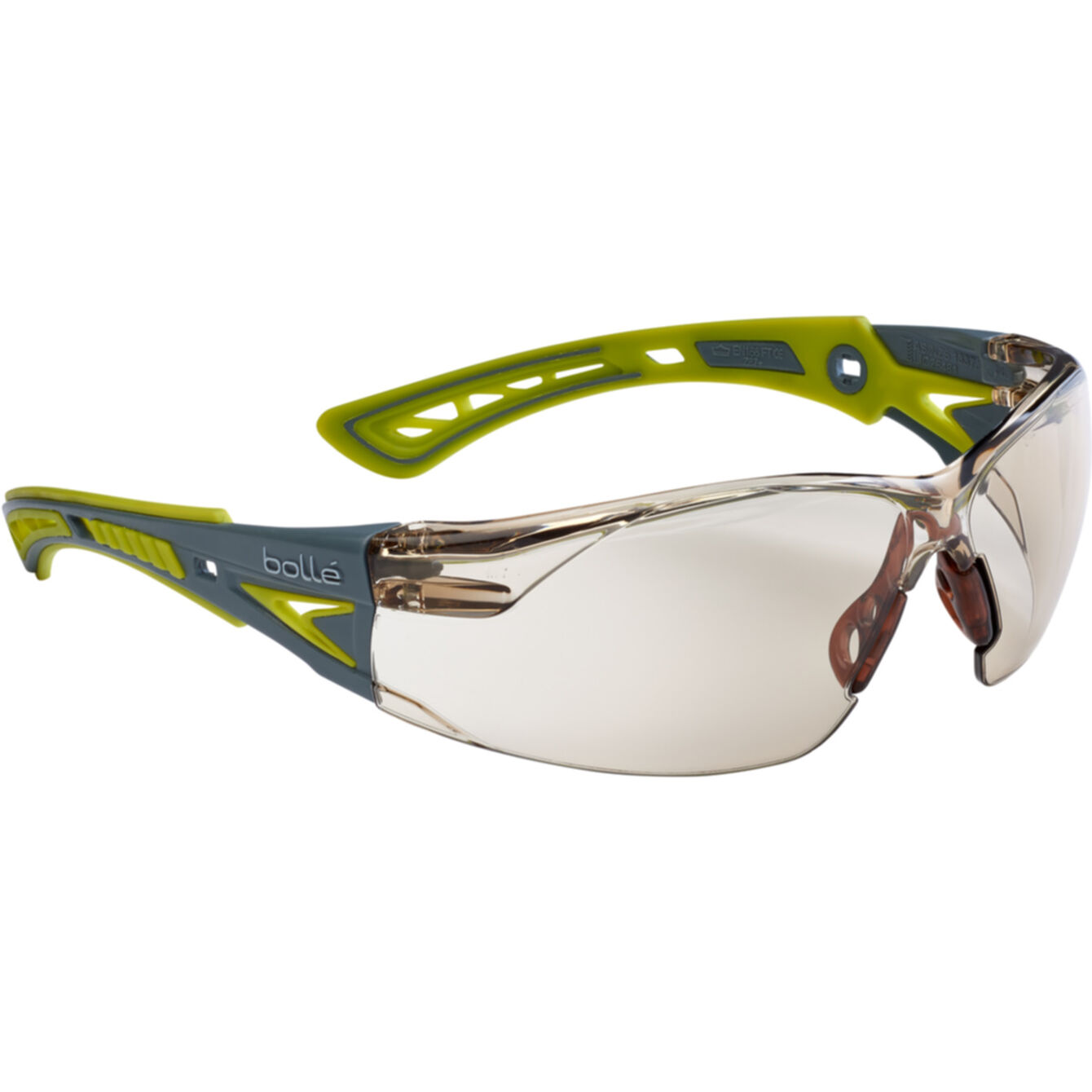 Bolle Safety Anti-Mist Safety Glasses, Brown PC Lens