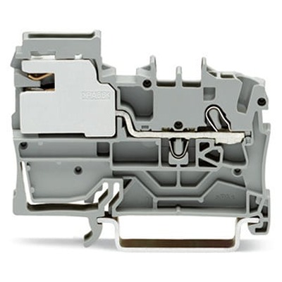 WAGO 2002-7111 TOPJOB S Series Grey, 2.5mm², 1-Level, Push In Termination