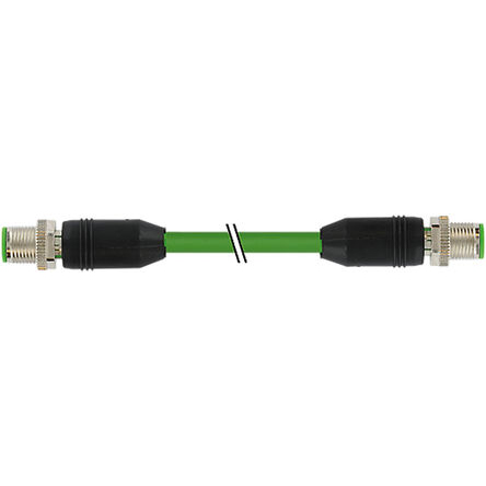 Murrelektronik Limited Male 8 way M12 to Male 8 way M12 Sensor Actuator Cable, 3 m