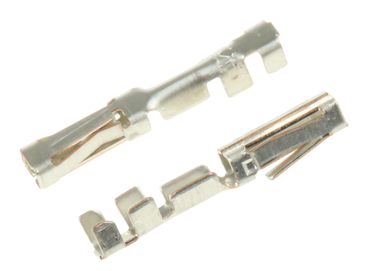 TE Connectivity AMPMODU MOD II Series Female Crimp Terminal, 30AWG Min, 28AWG Max