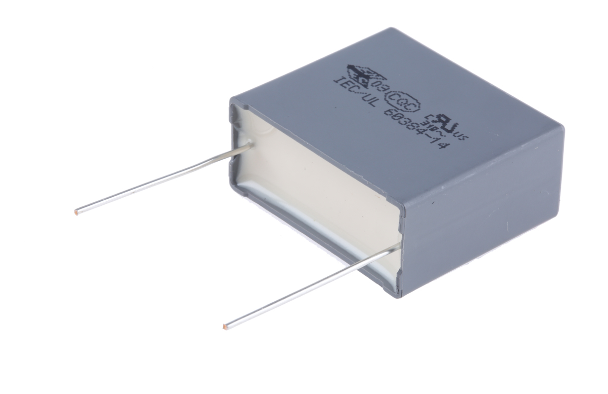 KEMET R46 Polypropylene Film Capacitor, 310V ac, ±10%, 2.2μF, Through Hole