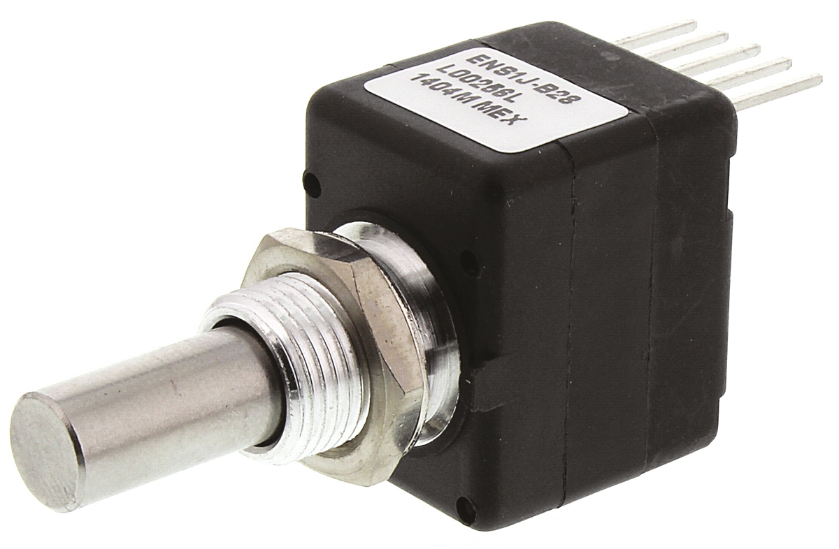 Bourns 5V dc 256 Pulse Optical Encoder with a 6.35 mm Round Shaft, Bracket Mount