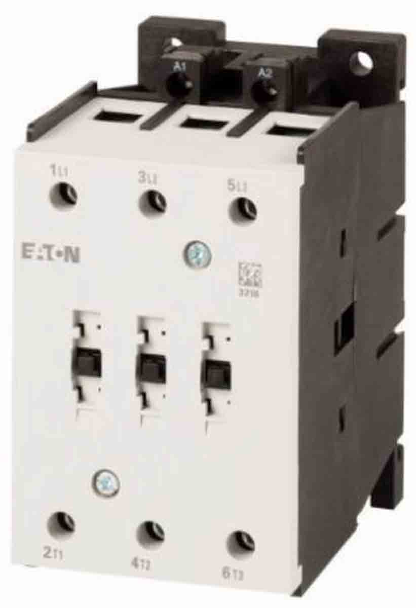 Eaton Contactor, 24 V dc Coil, 3-Pole, 95 A, 45 kW, 3NO