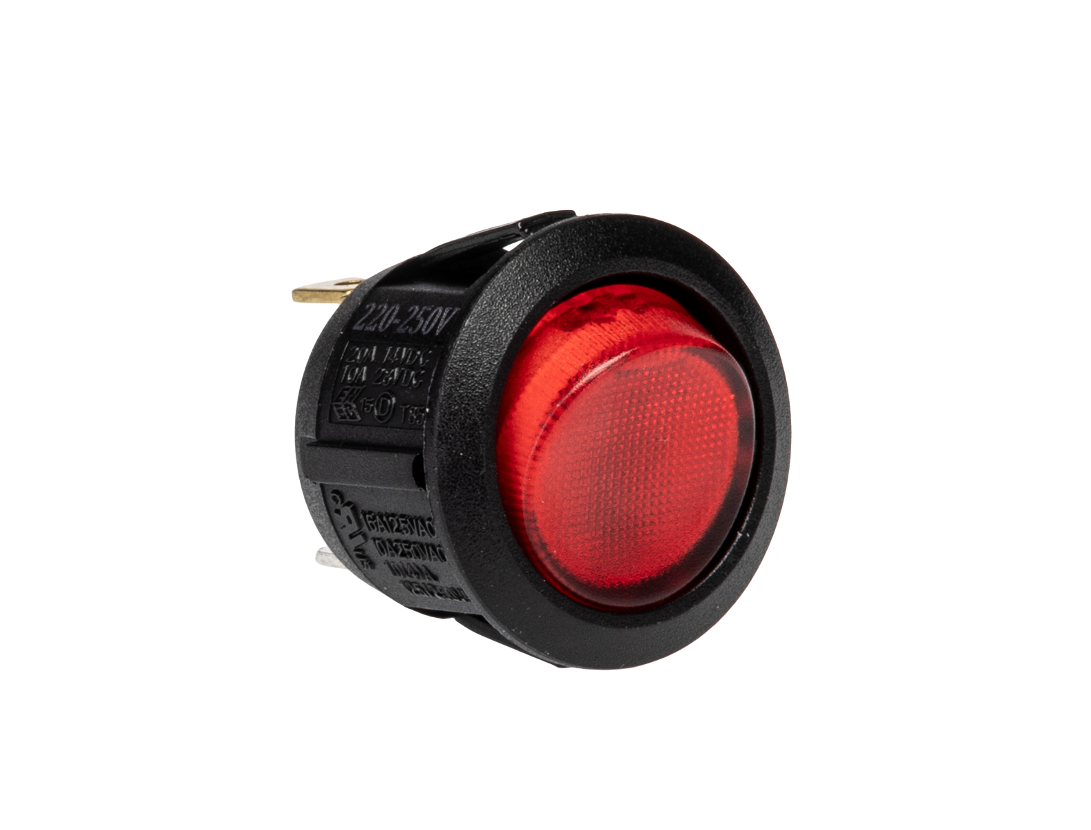 Arcolectric (Bulgin) Ltd Illuminated SPST, On-Off Rocker Switch Panel Mount
