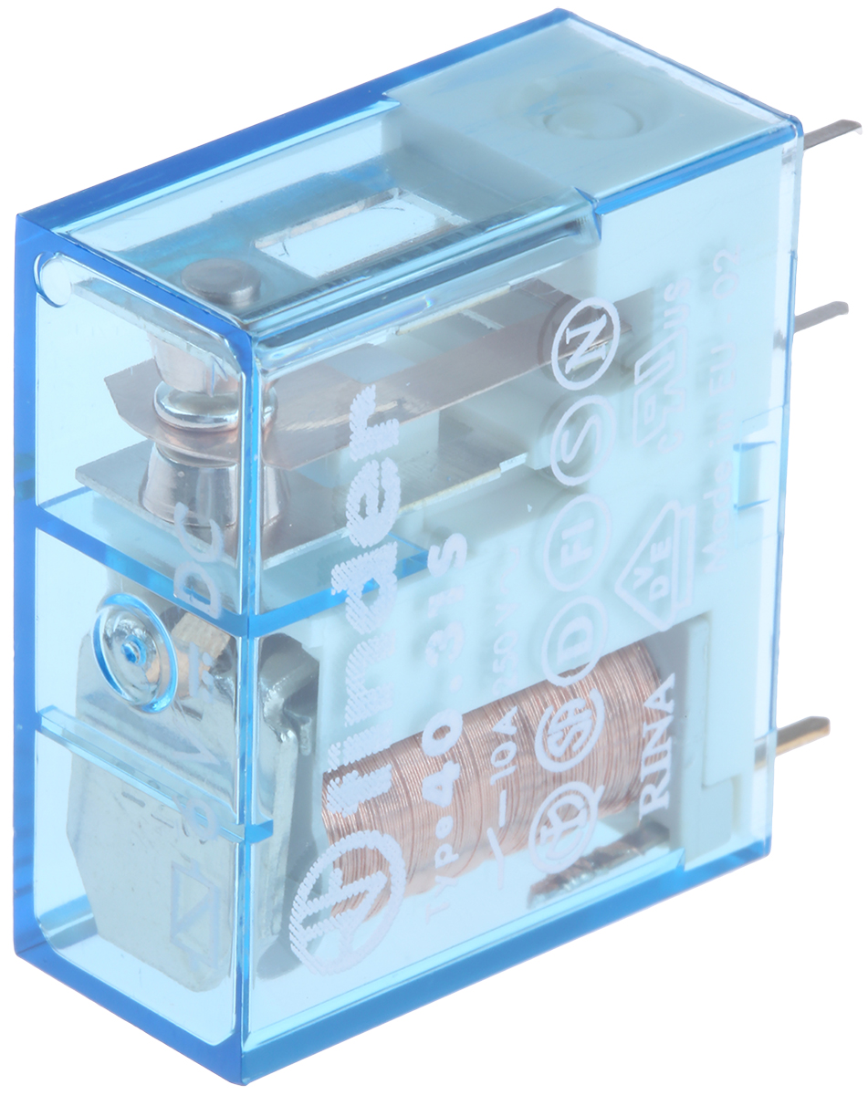 Finder PCB Mount Power Relay, 6V dc Coil, 10A Switching Current, SPDT