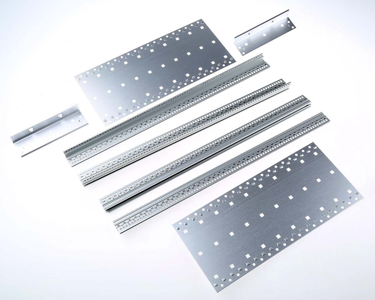 nVent SCHROFF EuropacPRO Series 3U Aluminium, Stainless Steel Rack Mount Chassis, 84HP, 295mm Depth