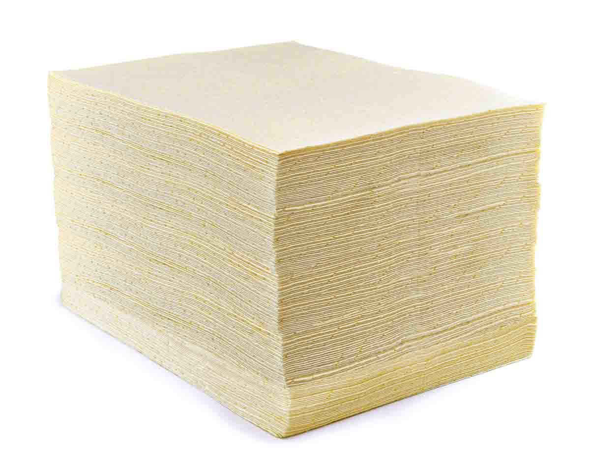Ecospill Ltd Spill Absorbent Sheet for Chemical Use, 100 L Capacity, 200 per Pack