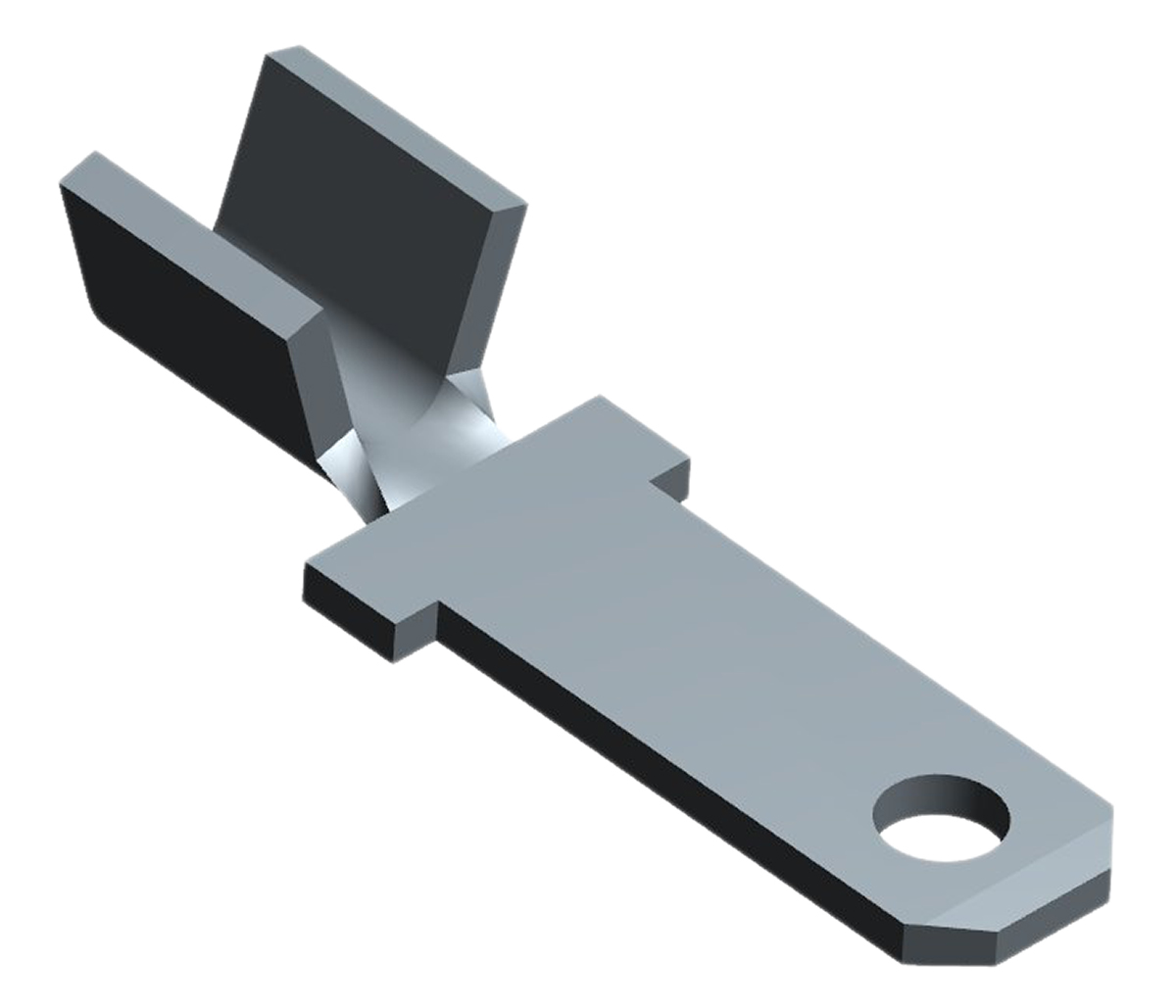 TE Connectivity FASTON .110 Uninsulated Male Spade Connector, Tab, 2.79 x 0.51mm Tab Size, 0.3mm² to 0.8mm²