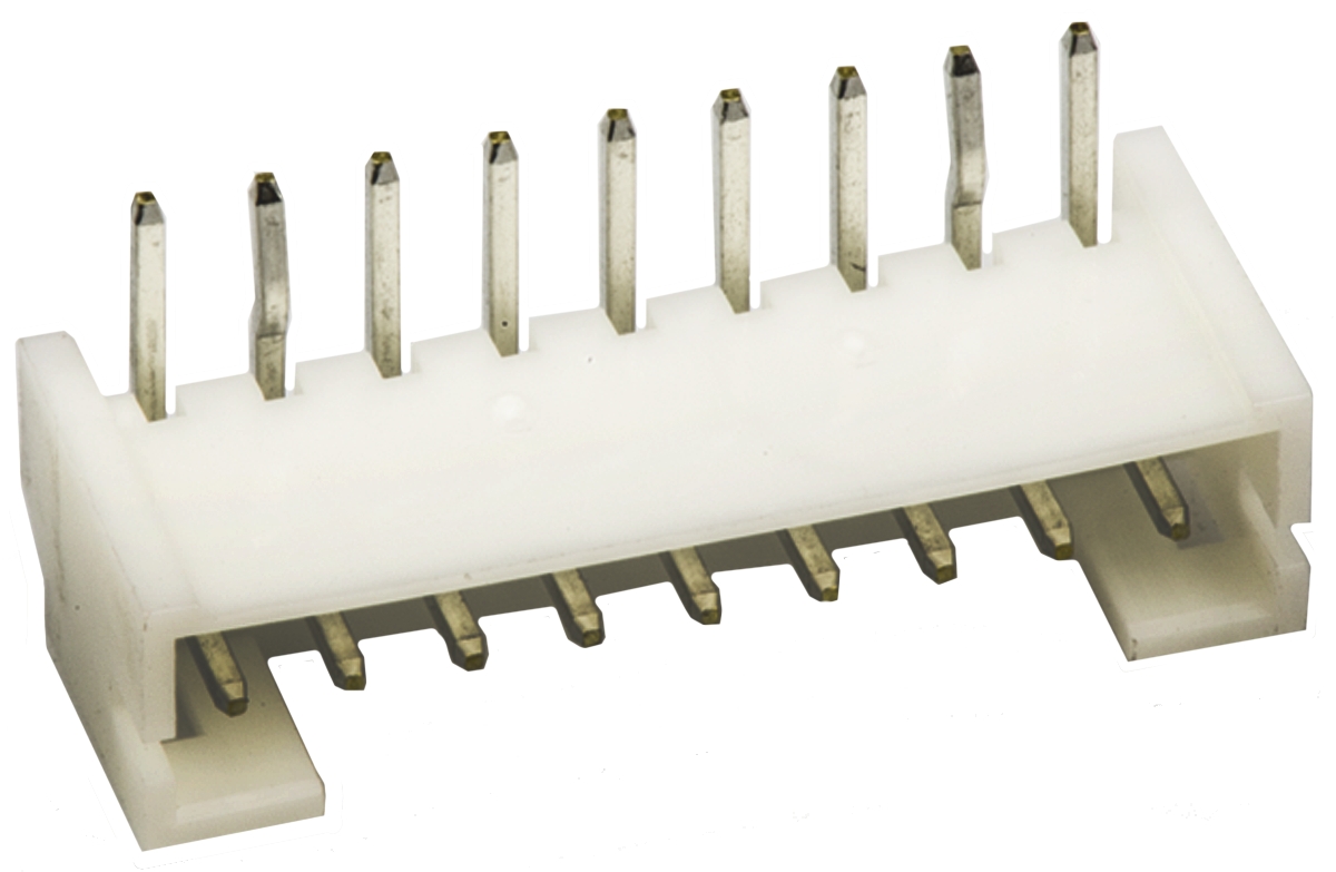 JST PH Series Right Angle Through Hole PCB Header, 9 Contact(s), 2 mm Pitch, 1 Row, Shrouded