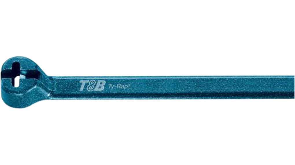 Thomas & Betts Cable Ties, 92mm x 2.4 mm, Blue Nylon, Pk-100